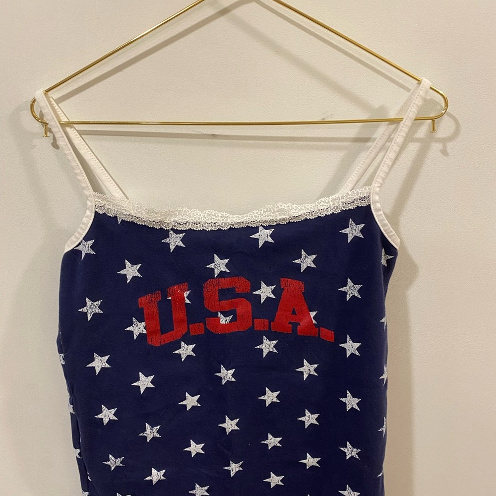 USA Star Print Tank Top